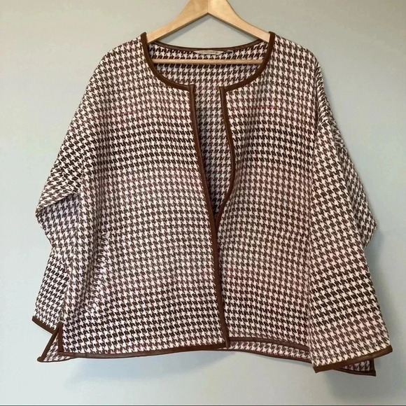 Soft Surroundings Jackets & Blazers - NWOT  Soft Surroundings houndstooth jacket